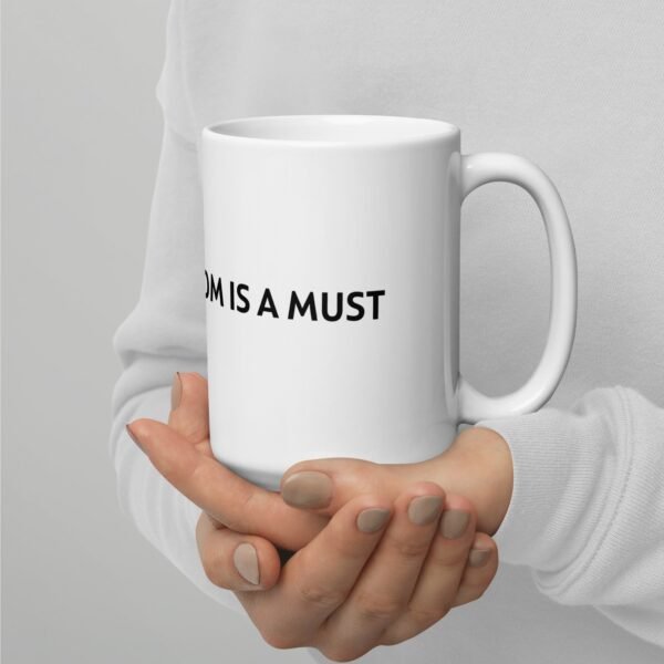 White-glossy mug